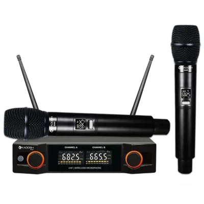 Microfone Sem Fio Duplo Kadosh Kdsw 402m