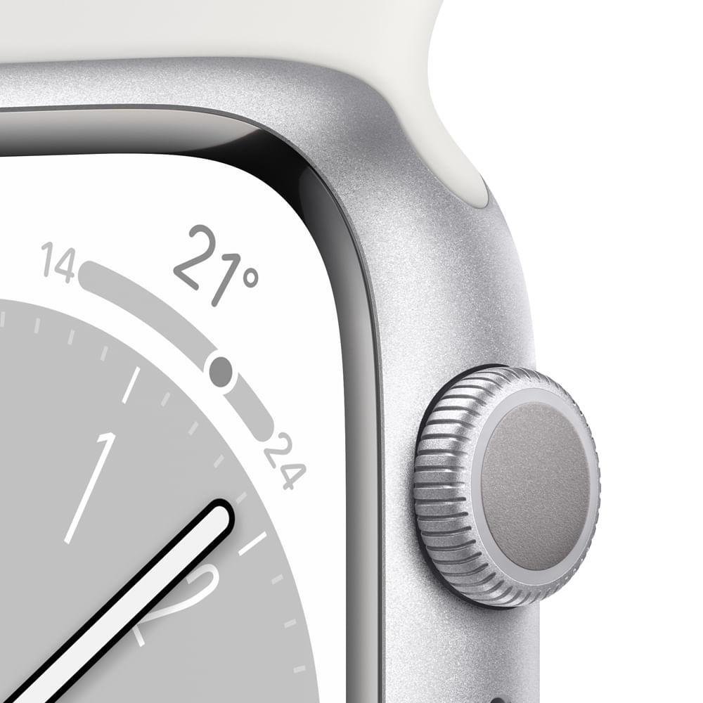 Apple Watch S8 41mm, Gps, Multiira Esportiva - Branca