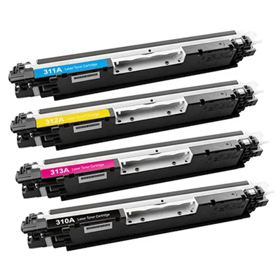 Kit Premium 4 Toner Coloridos Compatível Com 126a 130a Para Cp1025nw Cp1025 Cp1020 M175a M175nw M177fw M275nw