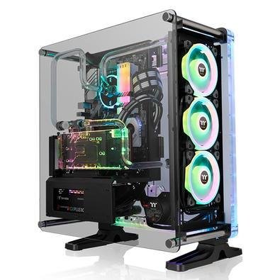 Gabinete Tt Distrocase 350p/t. Glass/blk/mid-tower - Ca-1q8-00m1wn-00