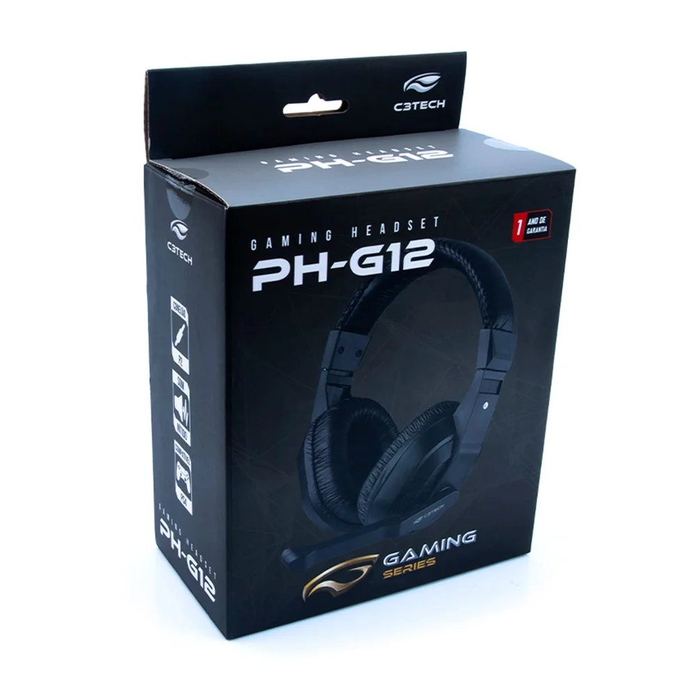 Imagem 5 de 5 do produto Headset Gamer C3tech Ph-g12bk, P2 3.5mm, Preto