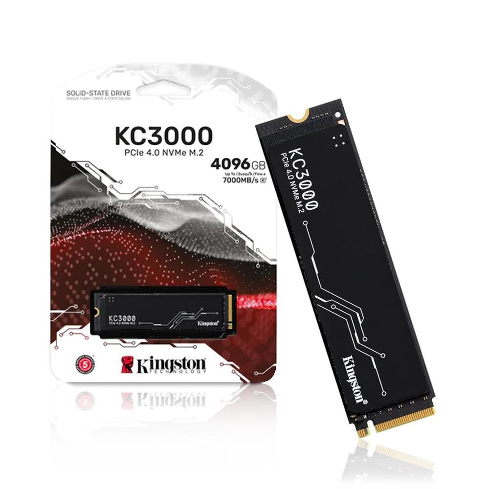 SSD Kingston 4TB M2 NVME PCIE 40 7000mbs KaBuM