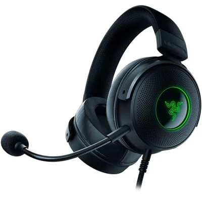Headset Razer Kraken V3 Hypersense Chroma Surround 7.1 Drivers 40mm USB