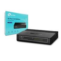 Switch De Mesa Tp-link Tl-sf1016d, 16 Portas 10/100MBps, Preto
