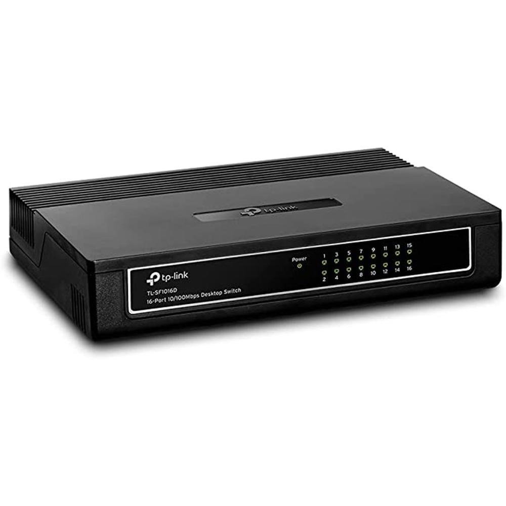 Imagem 2 de 5 do produto Switch De Mesa Tp-link Tl-sf1016d, 16 Portas 10/100MBps, Preto