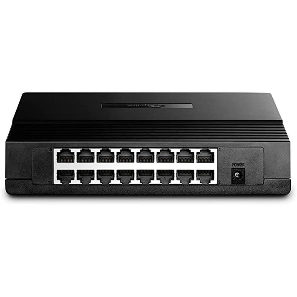 Imagem 5 de 5 do produto Switch De Mesa Tp-link Tl-sf1016d, 16 Portas 10/100MBps, Preto