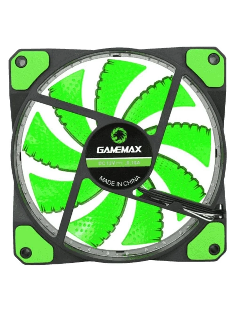Imagem 5 de 5 do produto Cooler FAN Gamemax Gamer, 120mm, LED, Verde - GF12G
