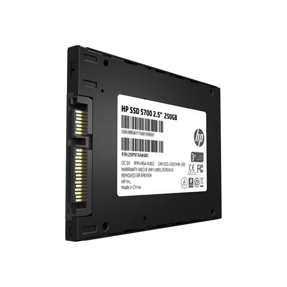 Imagem 2 de 2 do produto SSD 250GB S700 HP Sata 3 2.5Polegadas - 2dp98aa abb