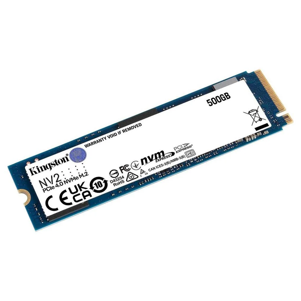 SSD Kingston Nv2 500GB, M.2 2280, NVME PCIE 4.0 X4, Leitura 3500MB/s E Gravação 2100MB/s, Preto - Snv2s/500g SSD Kingston Nv2 500GB, M.2 2280, NVME PCIE 4.0 X4, Leitura 3500MB/s E Gravação 2100MB/s, Preto - Snv2s/500g