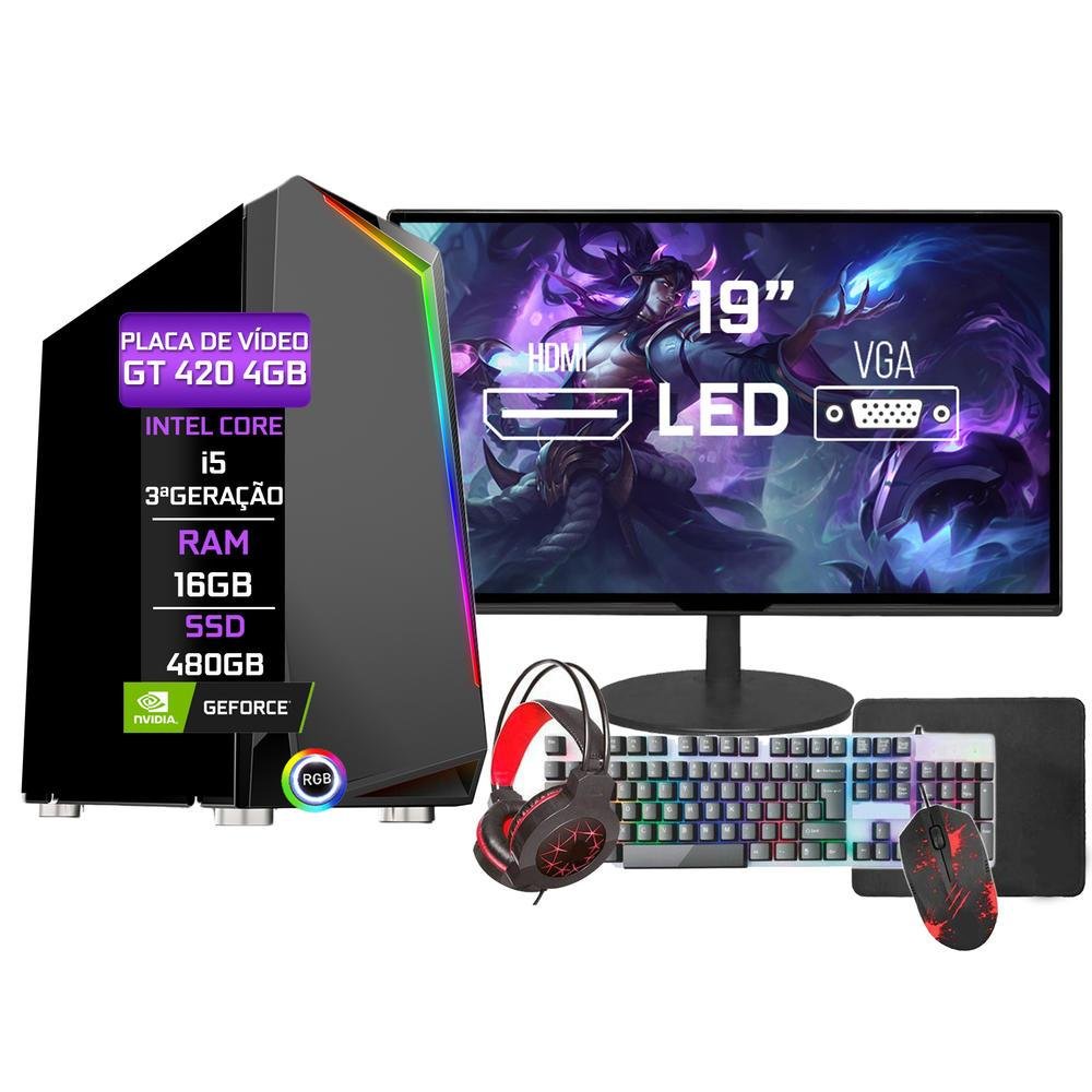 Pc Gamer barato com GeForce RTX 3060 12GB