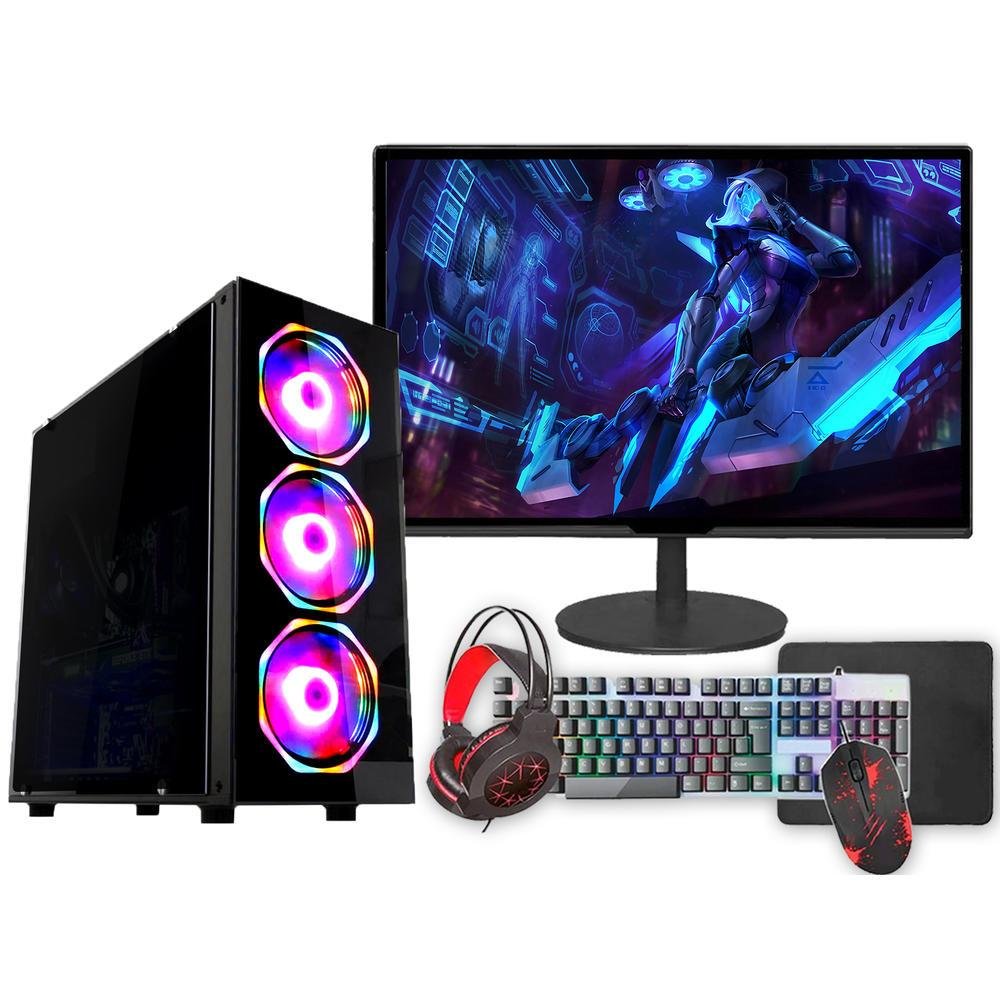 Pc Gamer I5 16GB RTX 3050 SSD480 Monitor KaBuM