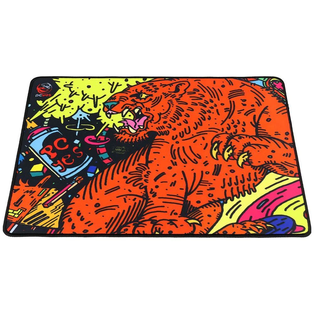 Mouse Pad Pcyes Tiger Medium, Estilo Speed, 500x400mm - Pmt50x40 Mouse Pad Pcyes Tiger Medium, Estilo Speed, 500x400mm - Pmt50x40