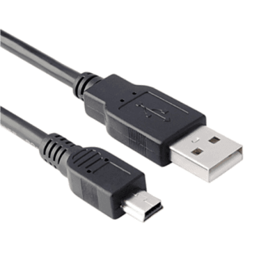 Cabo USB A Macho X Mini 5 Pinos De 1,50 Metros Pontas Niquelada