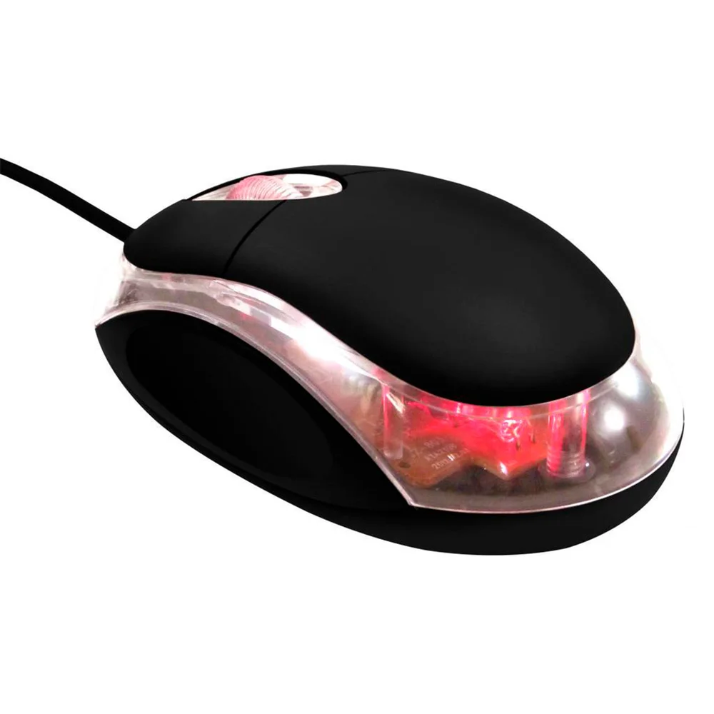 Imagem 3 de 5 do produto Mouse Pixxo Mol033, USB, 1200DPI, Preto