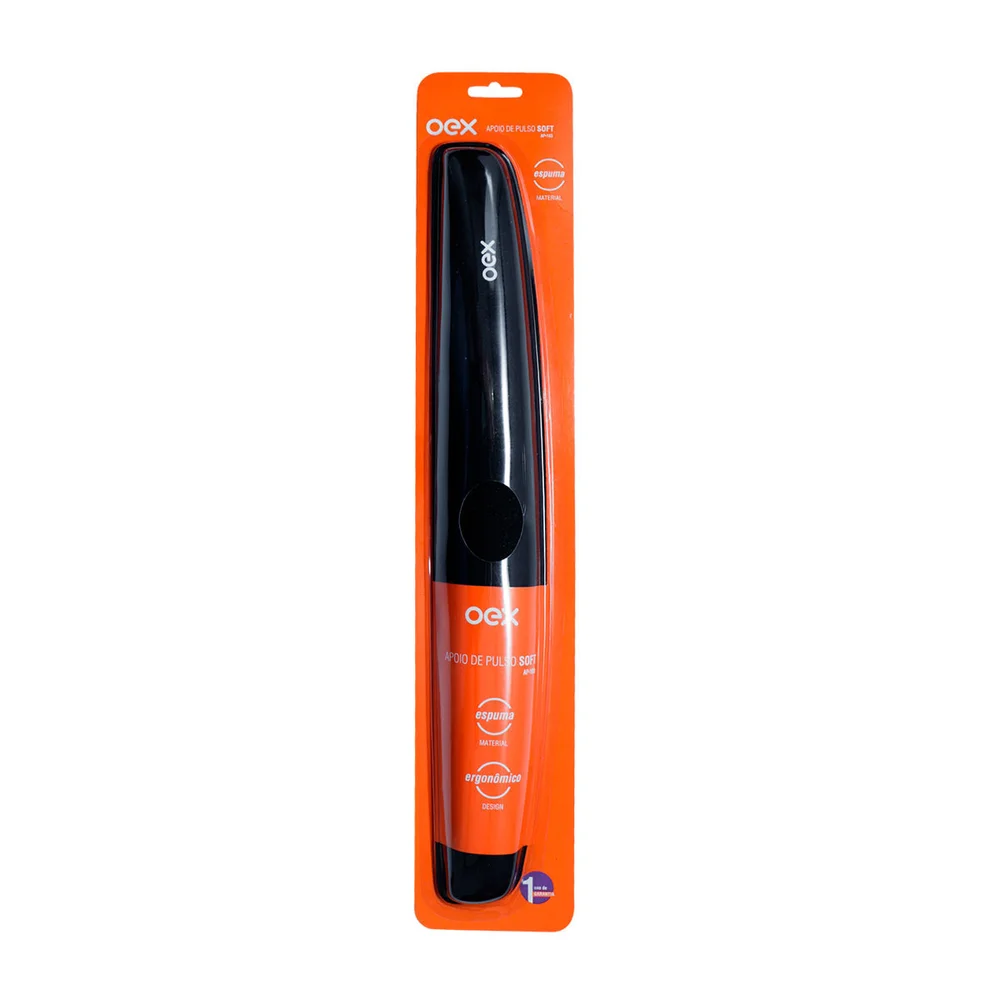 Imagem 3 de 3 do produto Apoio De Pulso Oex Soft, Ergonômico, 45.5 x 6.7cm, Preto - Ap103