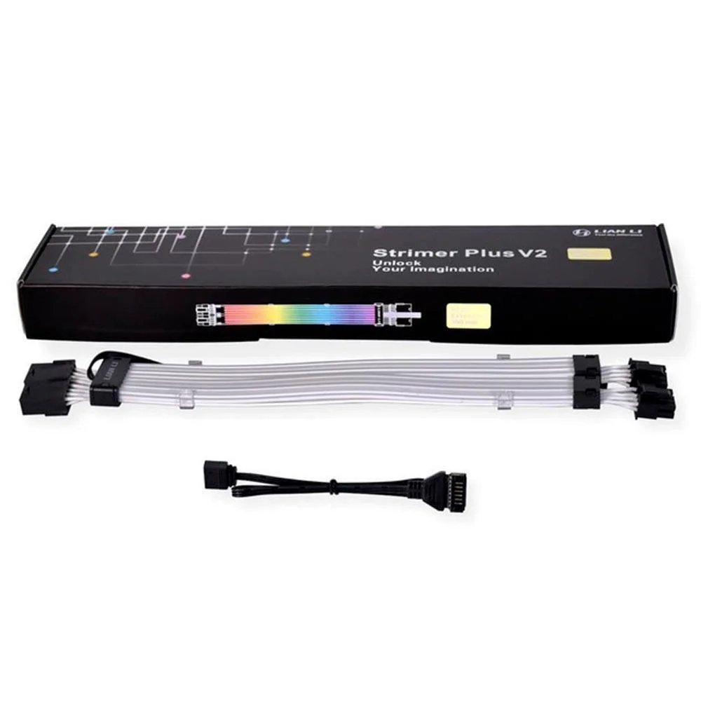 Imagem 3 de 5 do produto Cabo Extensor Lian Li Strimer Plus V2, 300mm, RGB,  8 Pinos