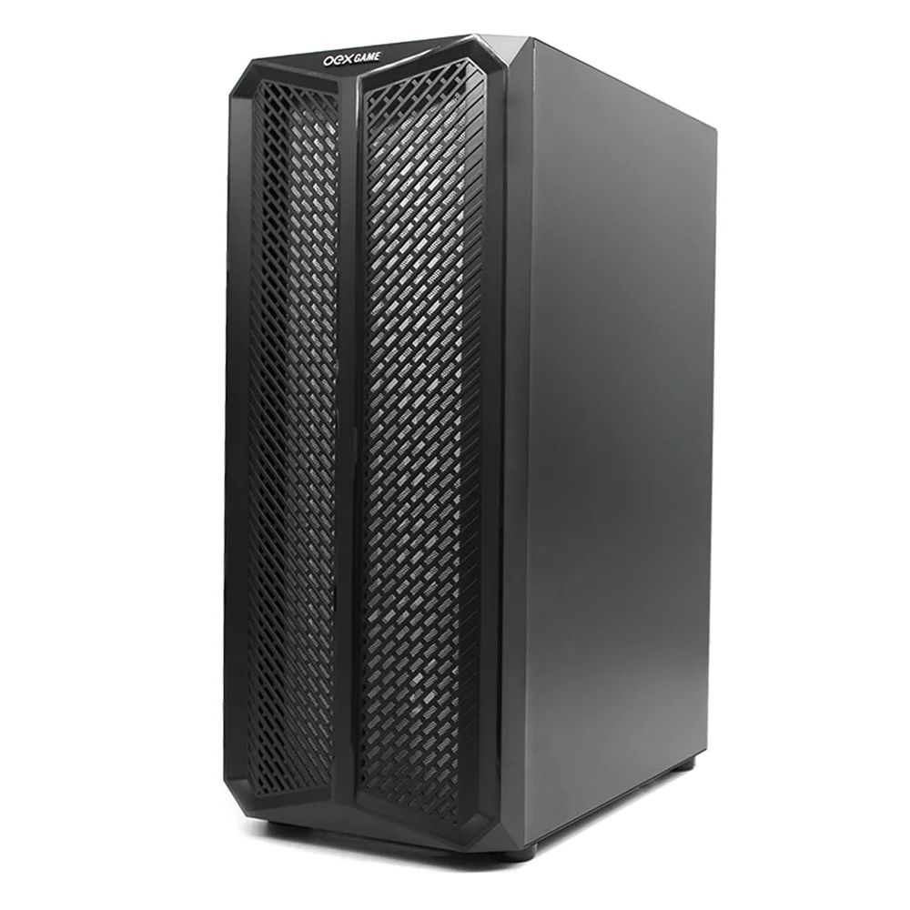 Imagem 3 de 5 do produto Gabinete Gamer Oex Haven Gh300, Lateral Em Vidro, 1x Cooler Led RGB 120mm, USB 3.0, Preto