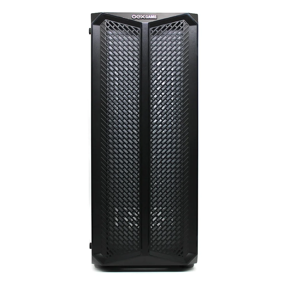 Imagem 4 de 5 do produto Gabinete Gamer Oex Haven Gh300, Lateral Em Vidro, 1x Cooler Led RGB 120mm, USB 3.0, Preto