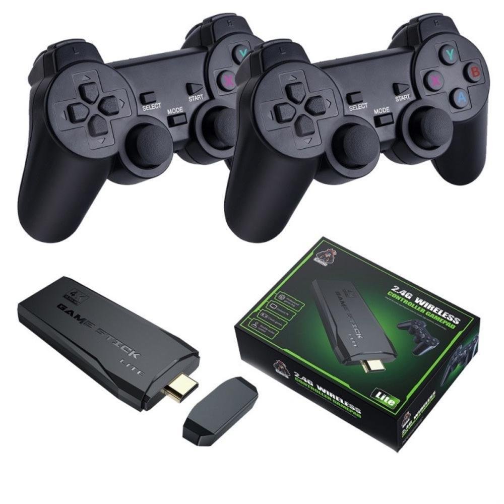 Video Game Stick 4k, 15000 Jogos Retro + 2 Controles, Sem Fio