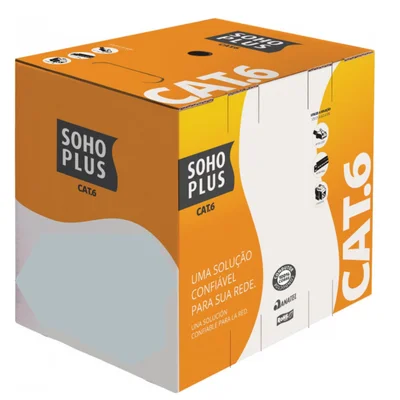 Cabo De Rede 100m, Furukawa Soho Plus, Cat6 U/utp 24awg - Branco
