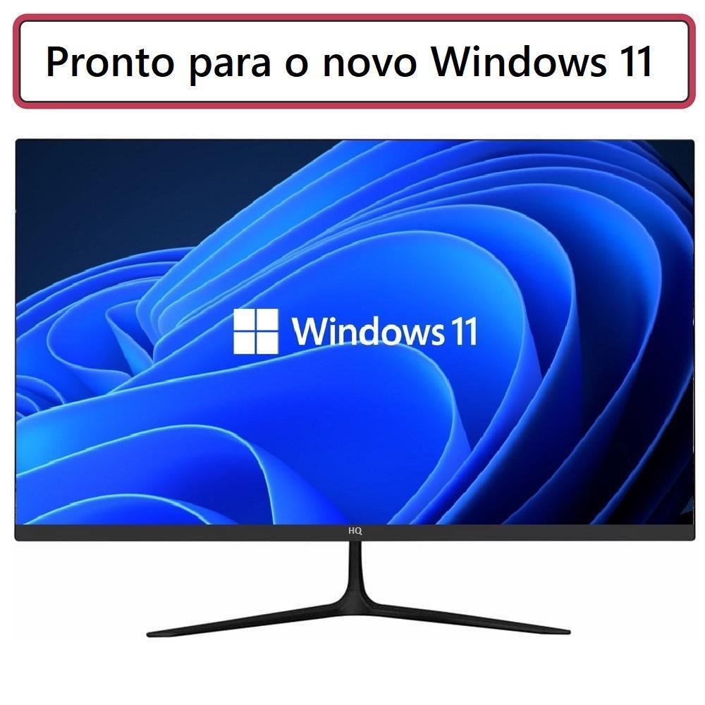 Monitor HQ 22 Polegadas, FULL HD 75HZ, HDMI e VGA, Led, FRAMeless Widescreen Vesa, Ajuste De Inclinação, 22hq-ledsb Monitor HQ 22 Polegadas, FULL HD 75HZ, HDMI e VGA, Led, FRAMeless Widescreen Vesa, Ajuste De Inclinação, 22hq-ledsb