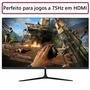 Monitor HQ 22 Polegadas, FULL HD 75HZ, HDMI e VGA, Led, FRAMeless Widescreen Vesa, Ajuste De Inclinação, 22hq-ledsb