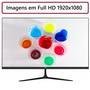 Monitor HQ 22 Polegadas, FULL HD 75HZ, HDMI e VGA, Led, FRAMeless Widescreen Vesa, Ajuste De Inclinação, 22hq-ledsb
