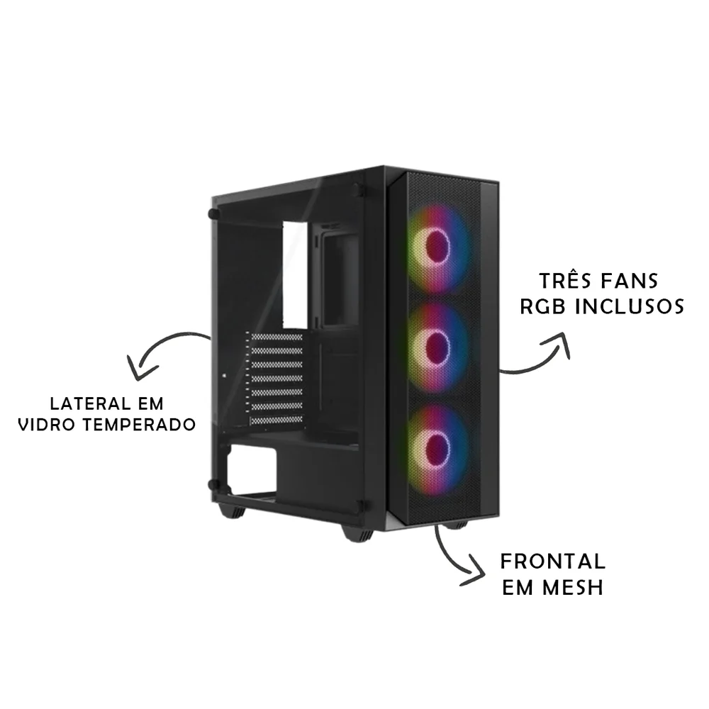 PC Gamer Intel I5 GT 730 4GB 16GB SSD 240GB KaBuM