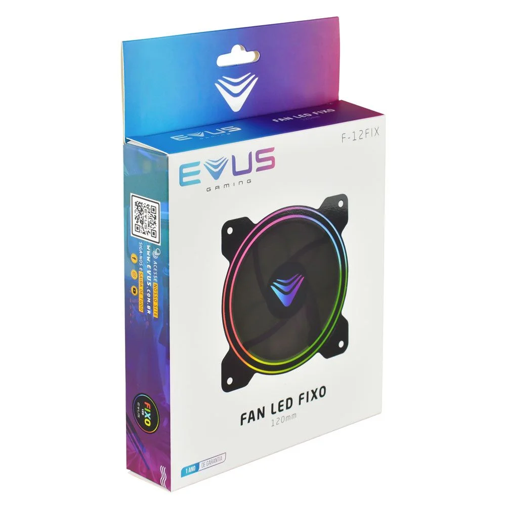 Cooler Gamer Evus F-12fix Fan 12cm Com Led (7898597133118) 5