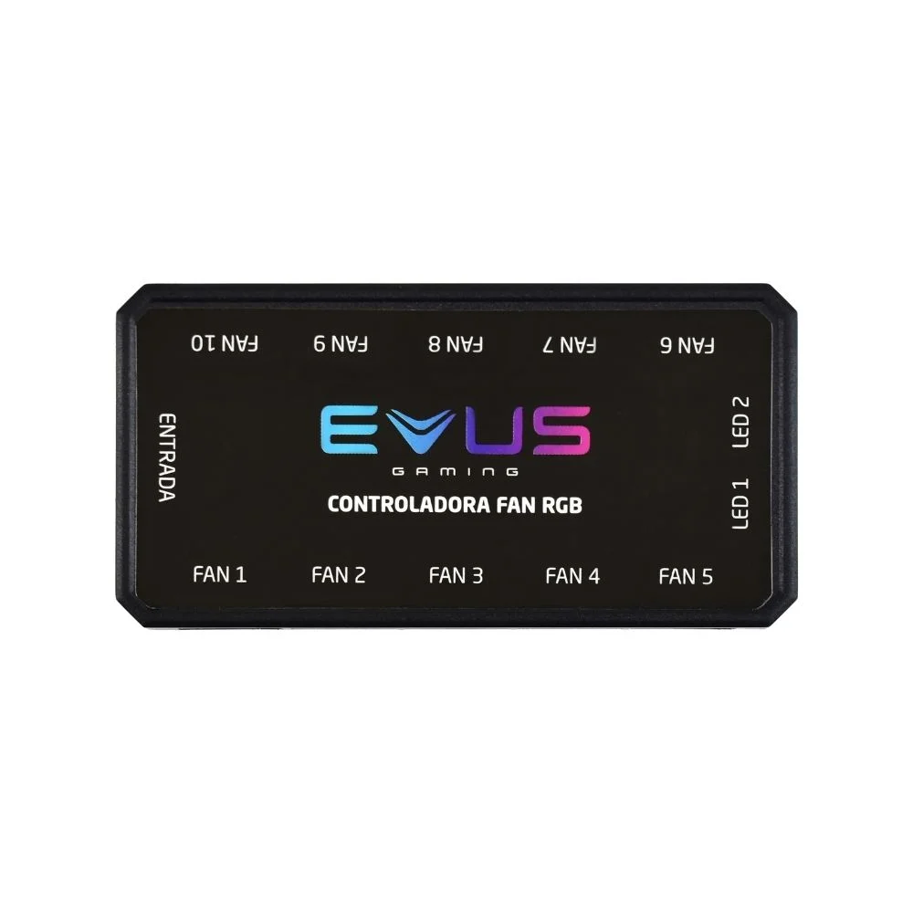 Imagem 2 de 5 do produto Kit Cooler Fan Evus Fk-12p, RGB, 4 Unidades + Controle Remoto