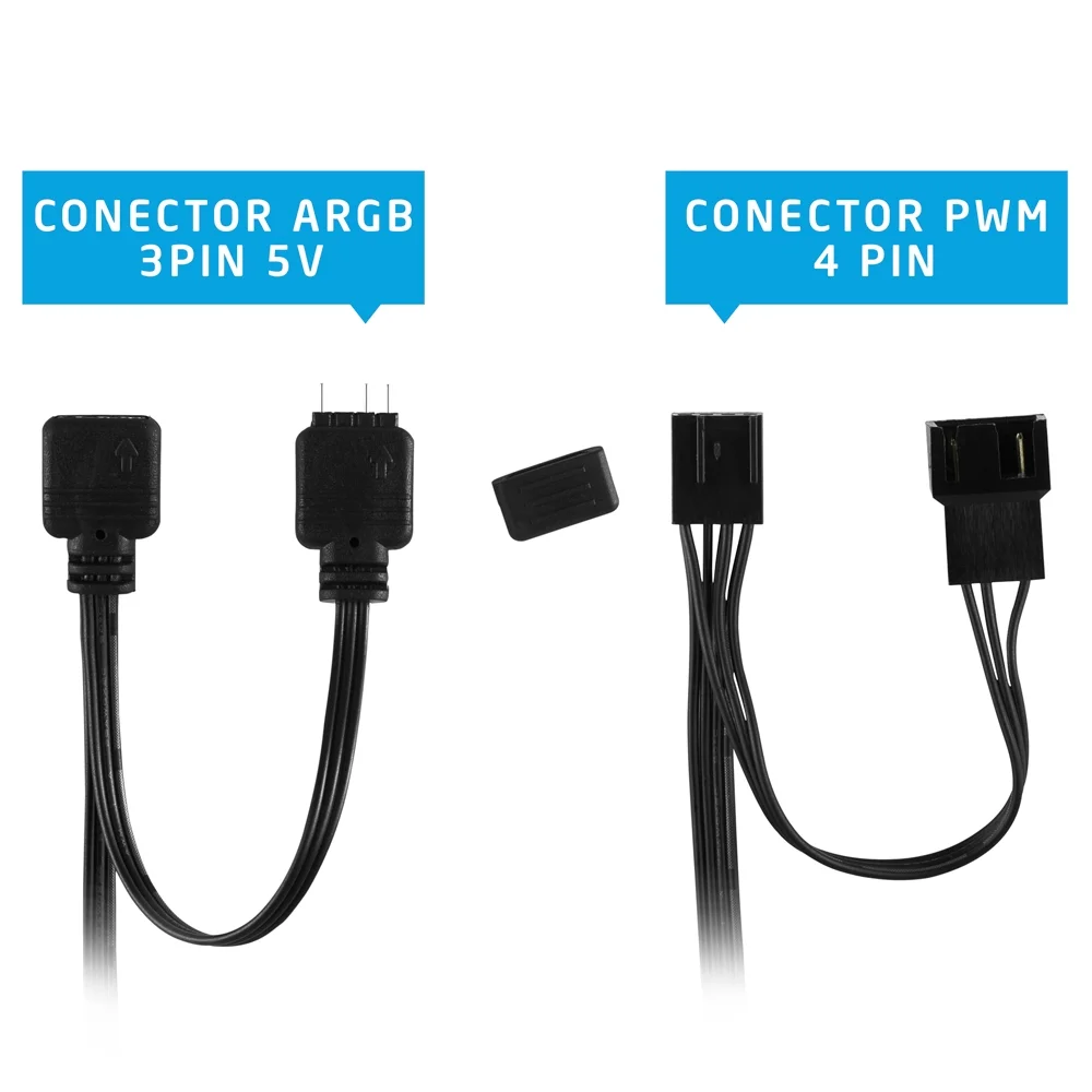 Imagem 2 de 5 do produto Cooler Gamer Evus F12d-arGB Double Ring
