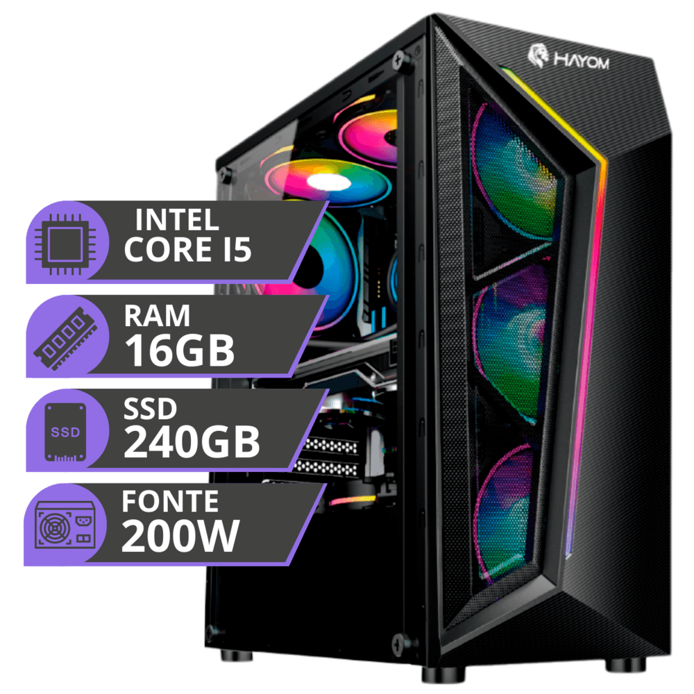 PC Gamer Intel I5 SSD 240GB Memoria RAM 16GB