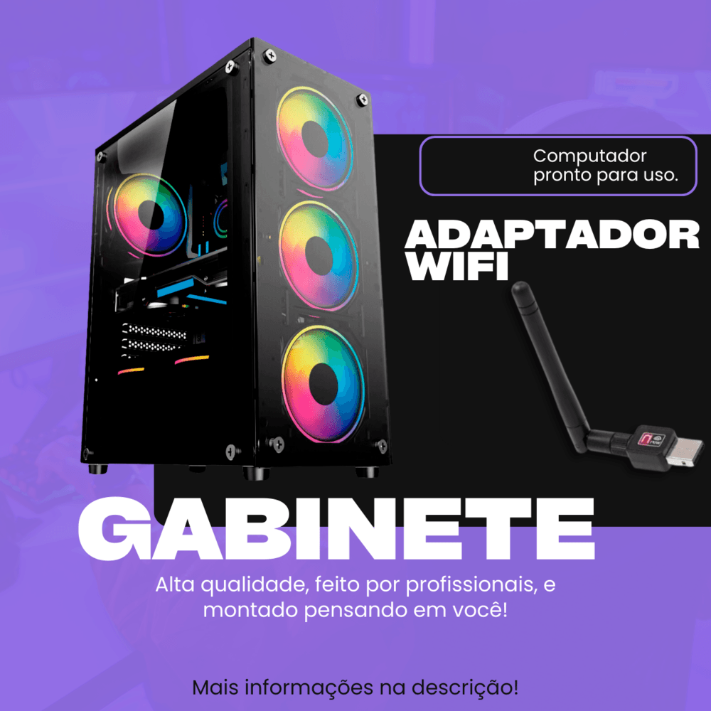 Pc Gamer Computador Intel I7 3770 SSD 240GB KaBuM