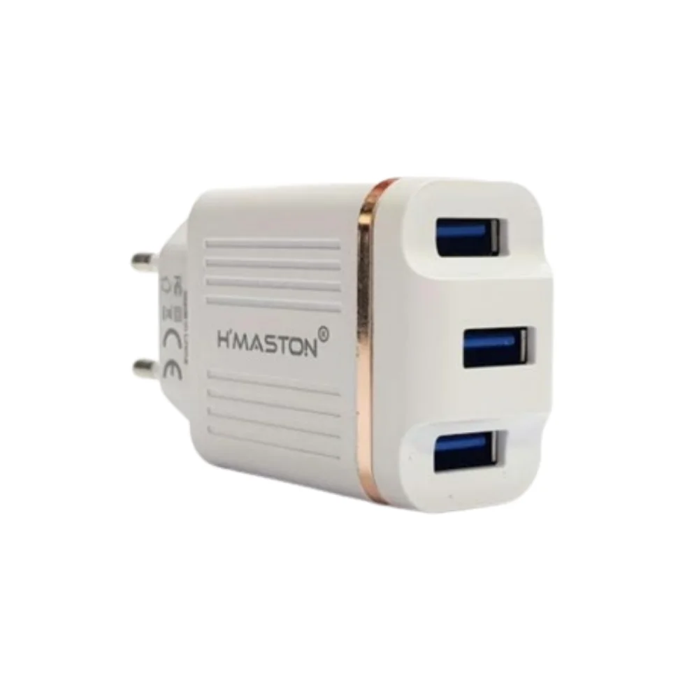 Imagem 3 de 3 do produto Carregador de Tomada com Cabo USB Pro IOS, 3 Portas, Branco -  Y10-2