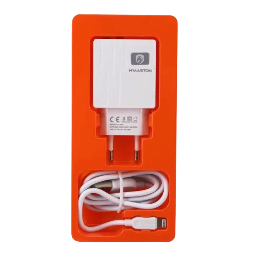Imagem 3 de 3 do produto Carregador de Tomada com Cabo USB Pro Y34-2 IOS, 2 Portas, Branco
