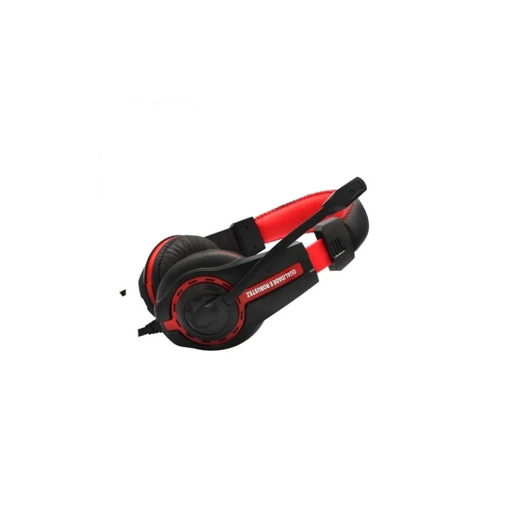 Fone De Ouvido Gamer Microdigi, Driver 40mm, Cabo 1.80M C/ Controle De Volume, Vermelho E Preto - Mdh2116d