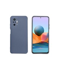 Capa Protetora De Silicone para Smartphone Redmi Note 10 Pro, Cinza