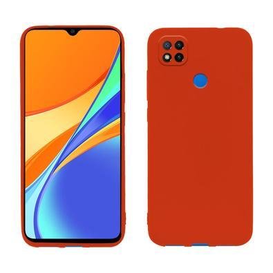 Capa Protetora Xiaomi, De Silicone, Para Redmi 9, Laranja