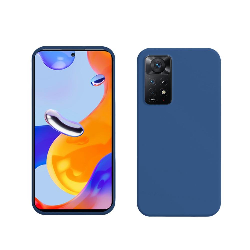 Capa Protetora de Silicone Smartphone Xiaomi Redmi Note 11 Pro / Redmi Note 11 Pro 5G, Azul