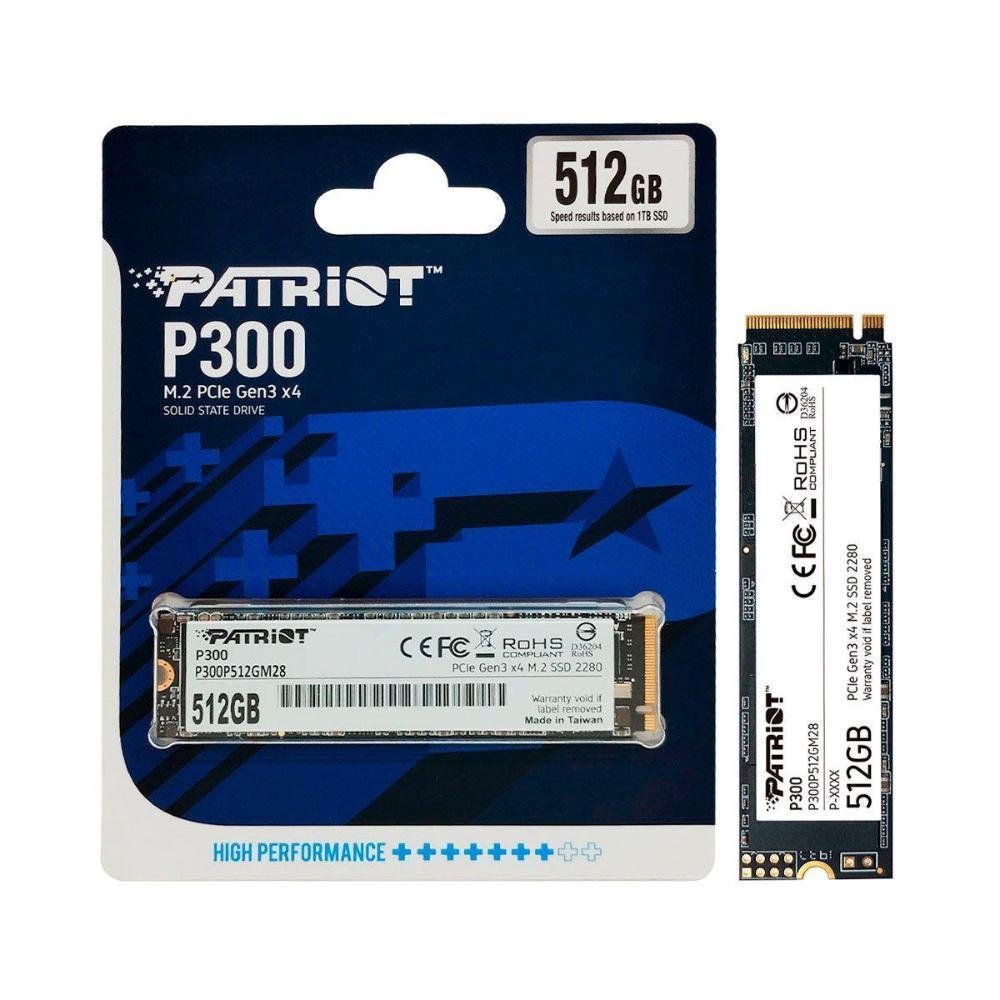 Ssd patriot 512 gb m2 p300 nvme 2280 kabum
