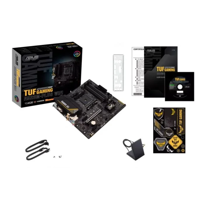 Imagem 5 de 5 do produto Placa Mãe Asus, A520m-plus, Wifi Tuf Gaming, AM4, DDR4 - M.2 RGB.