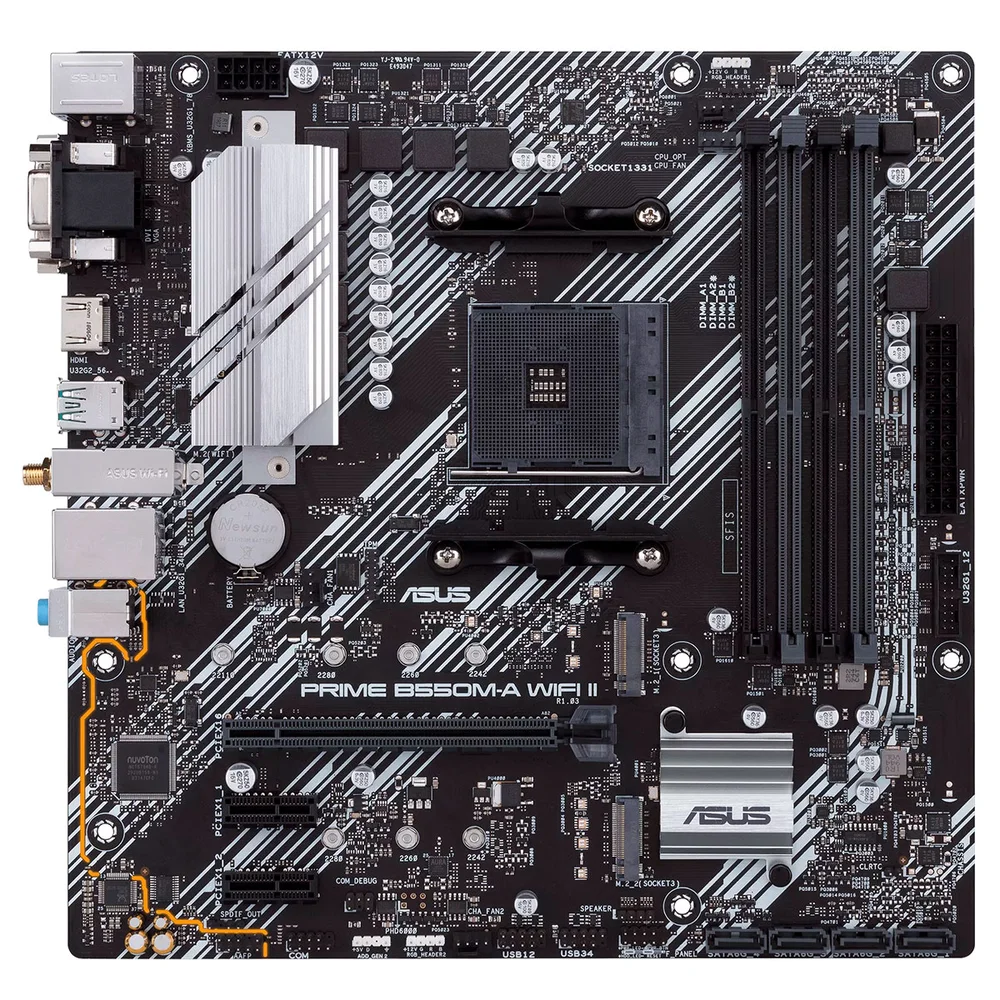 Placa Mãe Asus, B550m-a, Wifi Ii, DDR4 ArGB, Amd - 90MB19x0-m0eay0 5