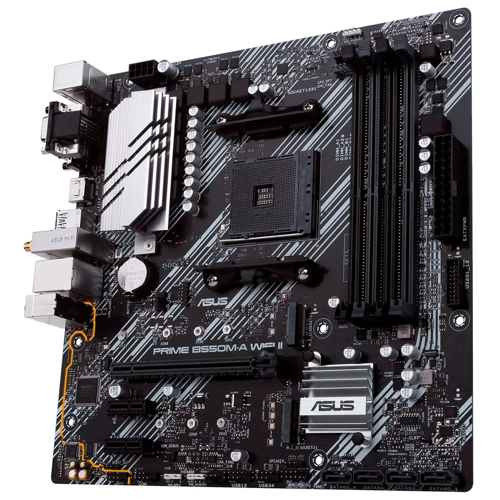 Placa Mãe Asus, B550m-a, Wifi Ii, DDR4 ArGB, Amd - 90MB19x0-m0eay0 8