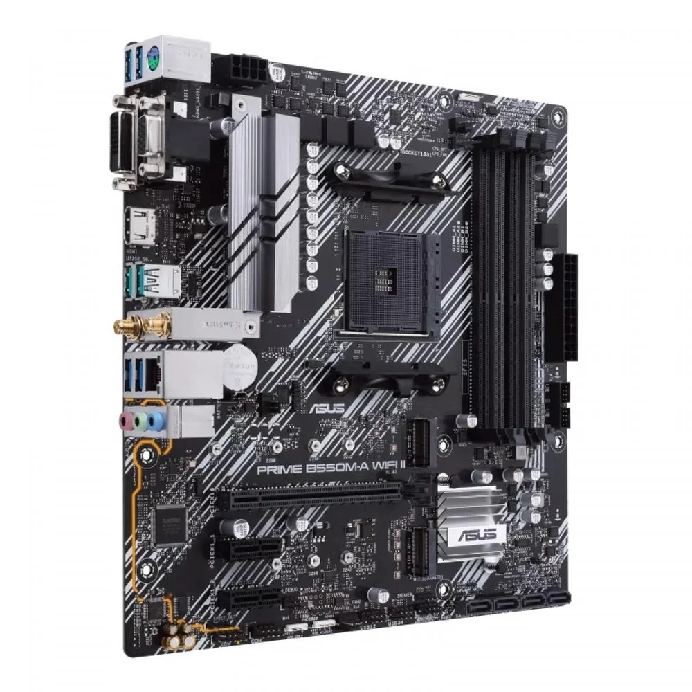 Imagem 2 de 5 do produto Placa Mãe Asus, B550m-a, Wifi Ii, DDR4 ArGB, Amd - 90MB19x0-m0eay0