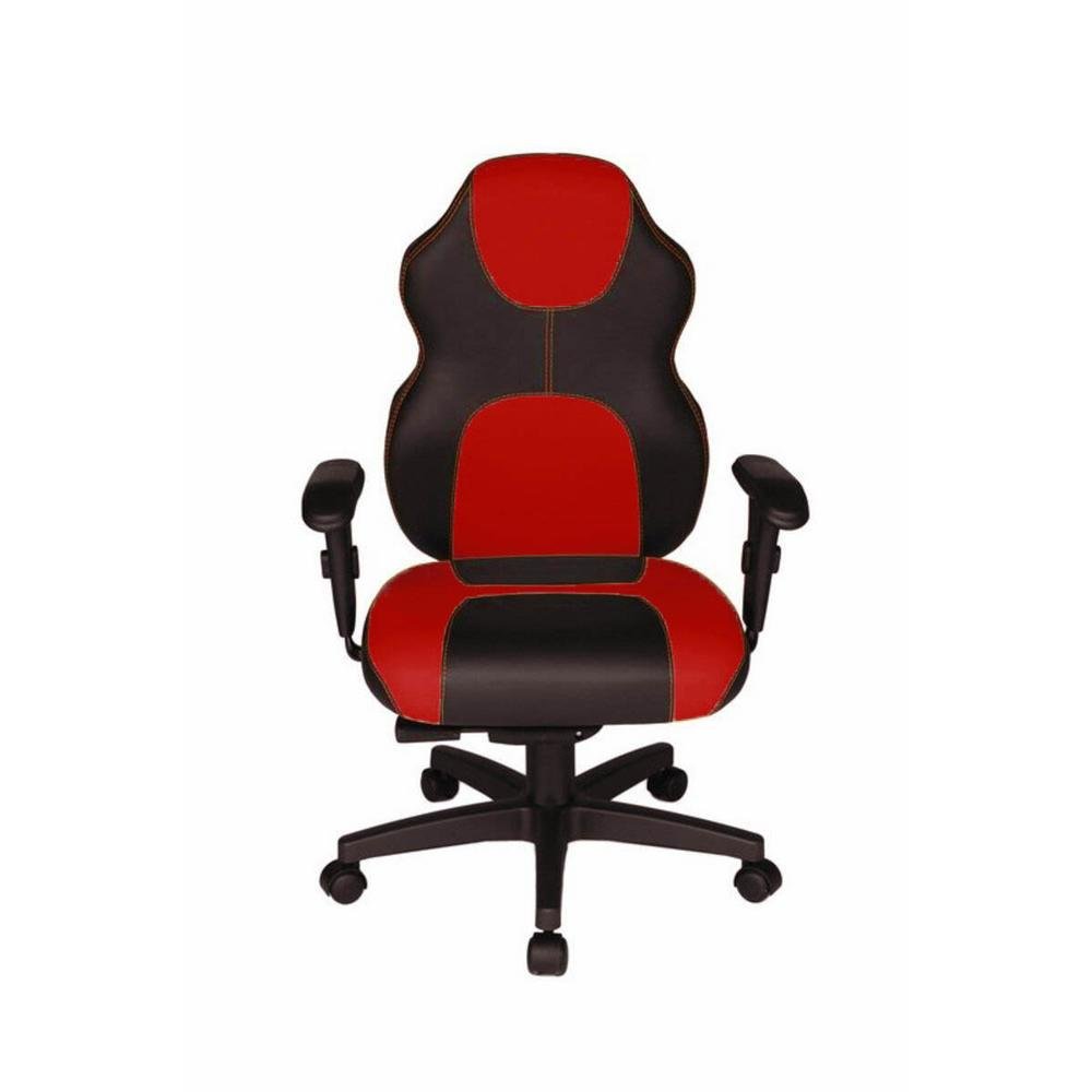 Cadeira Gamer Design Office Diretor, Linha Gamer Racing, ate 110 Kg, Sem Almofada, Vermelho com Preto Cadeira Gamer Design Office Diretor, Linha Gamer Racing, ate 110 Kg, Sem Almofada, Vermelho com Preto