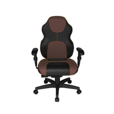 Cadeira Gamer Design Office Diretor, Linha Gamer Racing, ate 110 Kg, Sem Almofada, Vinho com Preto