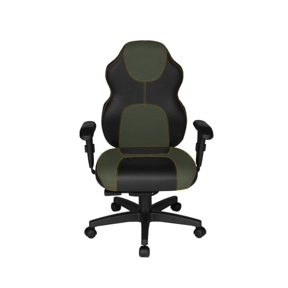 Cadeira Gamer Design Office Diretor, Linha Gamer Racing, ate 110 Kg, Sem Almofada, Verde Escuro com Preto Cadeira Gamer Design Office Diretor, Linha Gamer Racing, ate 110 Kg, Sem Almofada, Verde Escuro com Preto