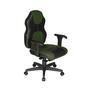 Cadeira Gamer Design Office Diretor, Linha Gamer Racing, ate 110 Kg, Sem Almofada, Verde Escuro com Preto