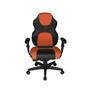 Cadeira Gamer Design Office Diretor, Linha Gamer Racing, ate 110 Kg, Sem Almofada, Laranja com Preto