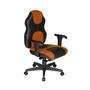 Cadeira Gamer Design Office Diretor, Linha Gamer Racing, ate 110 Kg, Sem Almofada, Laranja com Preto